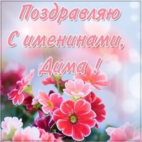 Картинка с именинами Димы