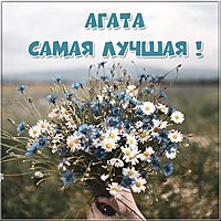 Картинка с надписью Агата лучшая