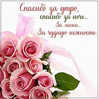 Картинка с надписью спасибо за ночь
