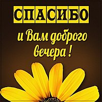 Картинка спасибо и вам доброго вечера