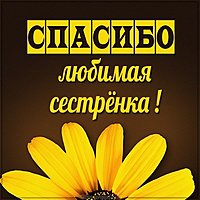 Картинка спасибо любимая сестренка