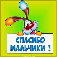 Картинка спасибо мальчики