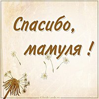 Картинка спасибо мама от сына