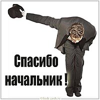 Картинка спасибо начальник