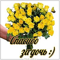 Картинка спасибо за дочь