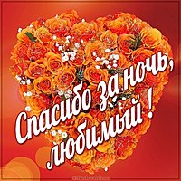 Картинка спасибо за ночь любимый