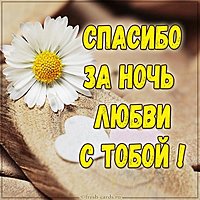 Картинка спасибо за ночь любви с тобой