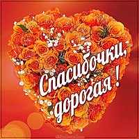 Картинка спасибочки дорогая