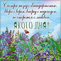 Картинка яркого дня с надписью со словами