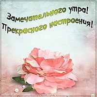 Картинка замечательного утра и прекрасного настроения