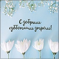 Красивая электронная открытка с добрым субботним утром