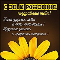 Красивая электронная открытка с поздравлением с днем рождения