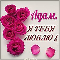 Красивая картинка Адам я тебя люблю