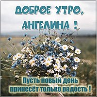 Красивая картинка доброе утро Ангелине