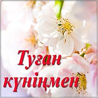Красивая картинка с днем рождения на казахском