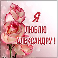 Красивая картинка я люблю Александру