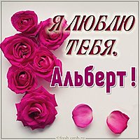 Красивая картинка я люблю тебя Альберт