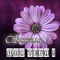 Красивая открытка для тебя Анжела