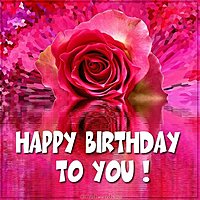 Красивая открытка happy birthday to you