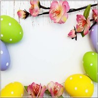 Красивый шаблон Пасхальной открытки