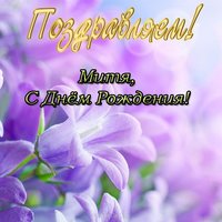 Митя с днем рождения открытка