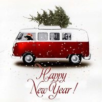 Новогодняя открытка на английском языке