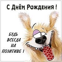 Очень смешная картинка с днем рождения
