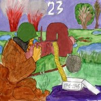 Открытка 23 февраля рисунок детей