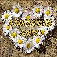 Открытка Алиса я тебя люблю
