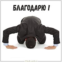 Открытка благодарю прикольная