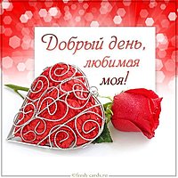 Открытка добрый день любимая моя