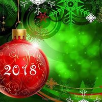 Открытка к новому году 2018 шаблон