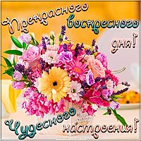 Открытка хорошего воскресенья и отличного настроения
