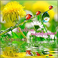 Открытка хорошей субботы