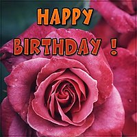 Открытка на английском языке Happy Birthday