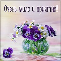 Открытка очень мило и приятно