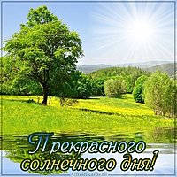 Открытка прекрасного солнечного дня