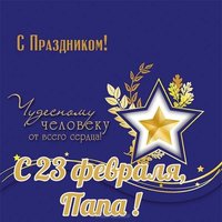 Открытка с 23 февраля поздравление для папы