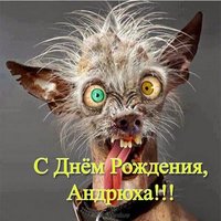 Открытка с днем рождения Андрюха