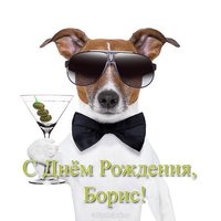 Открытка с днем рождения Борис