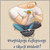 Открытка с днем рождения мужчине на польском