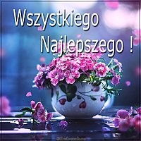 Открытка с днем рождения на польском