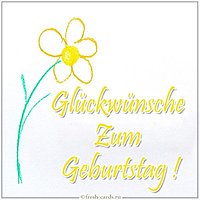 Открытка с днем рождения по немецки