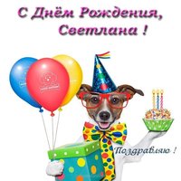 Открытка с днем рождения Светлане прикольная