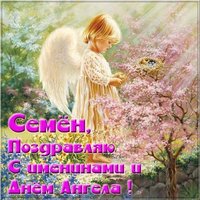 Открытка с днем Семена