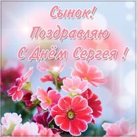 Открытка с днем Сергея сыну