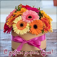 Открытка с добрым утром кума