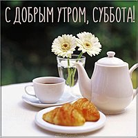 Открытка с добрым утром суббота прикольная