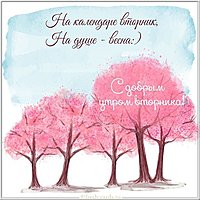 Открытка с добрым утром вторника красивая