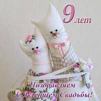 Открытка с годовщиной свадьбы 9 лет прикольная